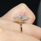 Lab Grown Diamond Lozenge Cut Engagement Ring