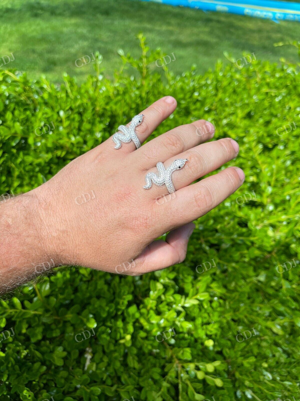 Snake Cobra Iced Diamond Ring  customdiamjewel   