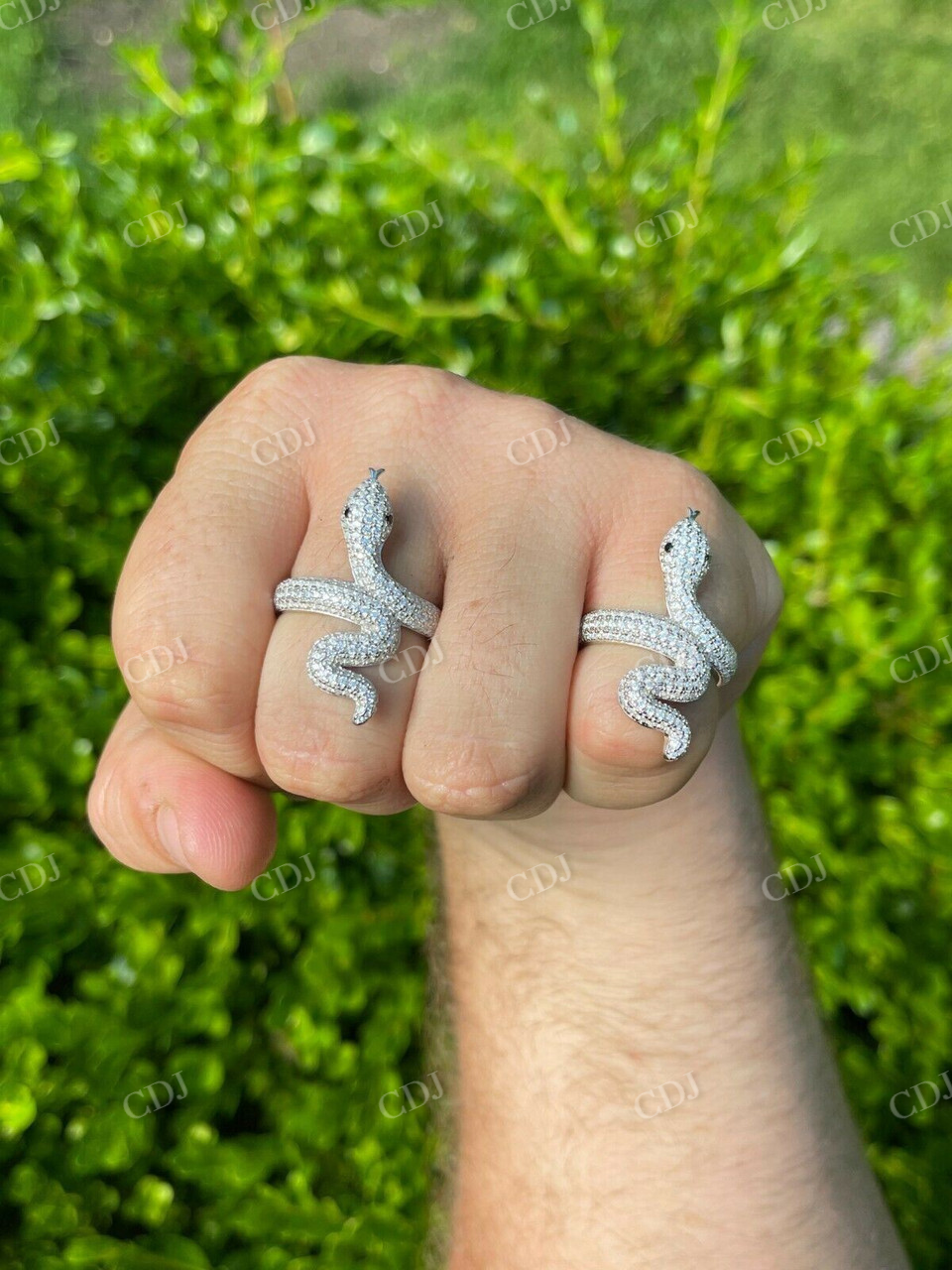 Snake Cobra Iced Diamond Ring  customdiamjewel   