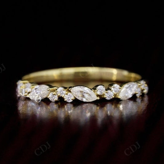 1.5CTW Half Eternity Marquise and Round Lab Grown Diamond Wedding Band  customdiamjewel   
