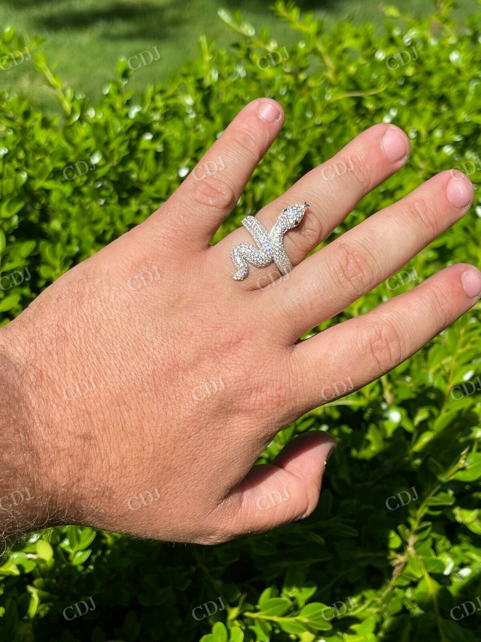 Snake Cobra Iced Diamond Ring  customdiamjewel   