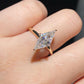 Lab Grown Diamond Lozenge Cut Engagement Ring