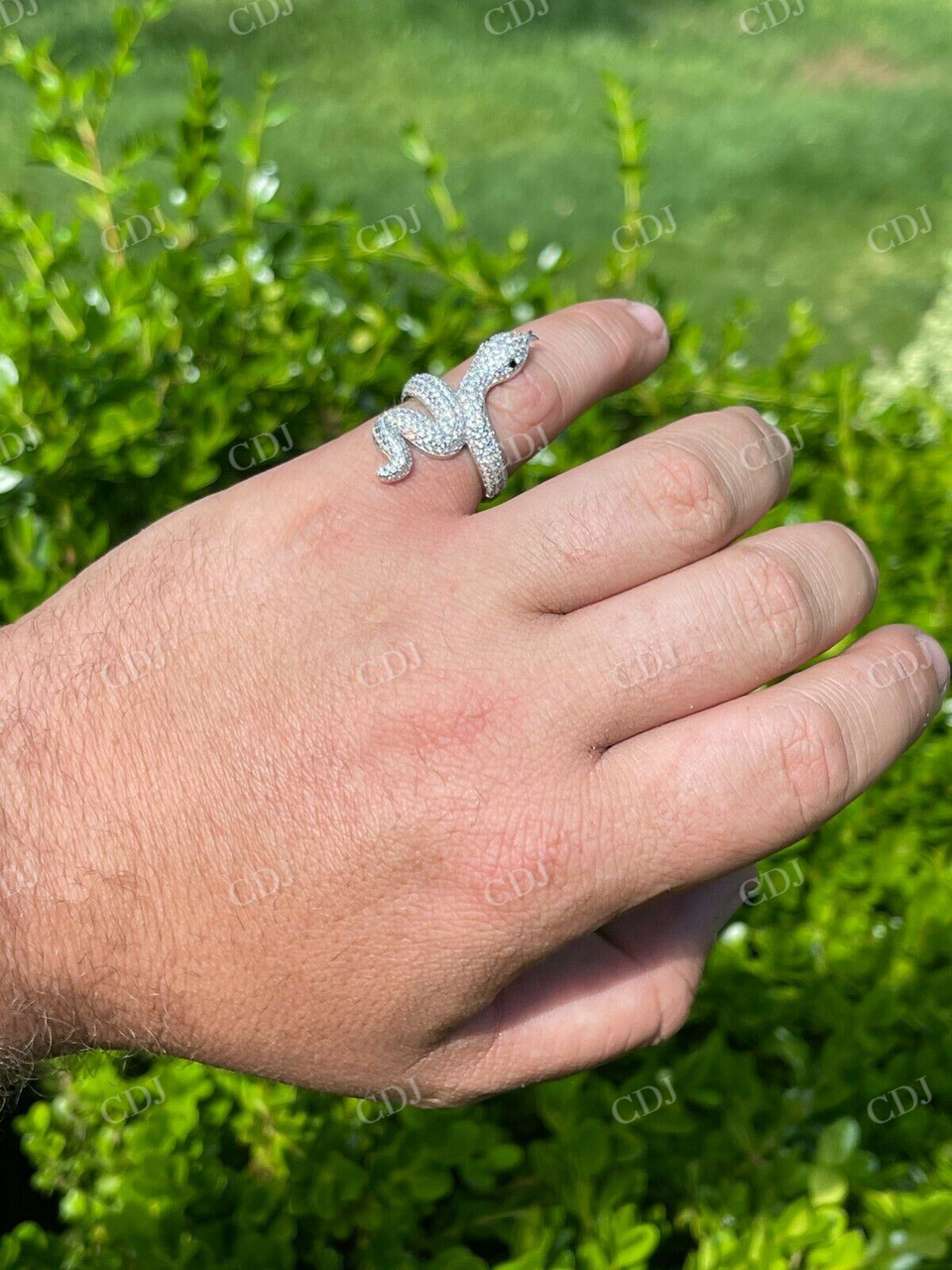 Snake Cobra Iced Diamond Ring  customdiamjewel   