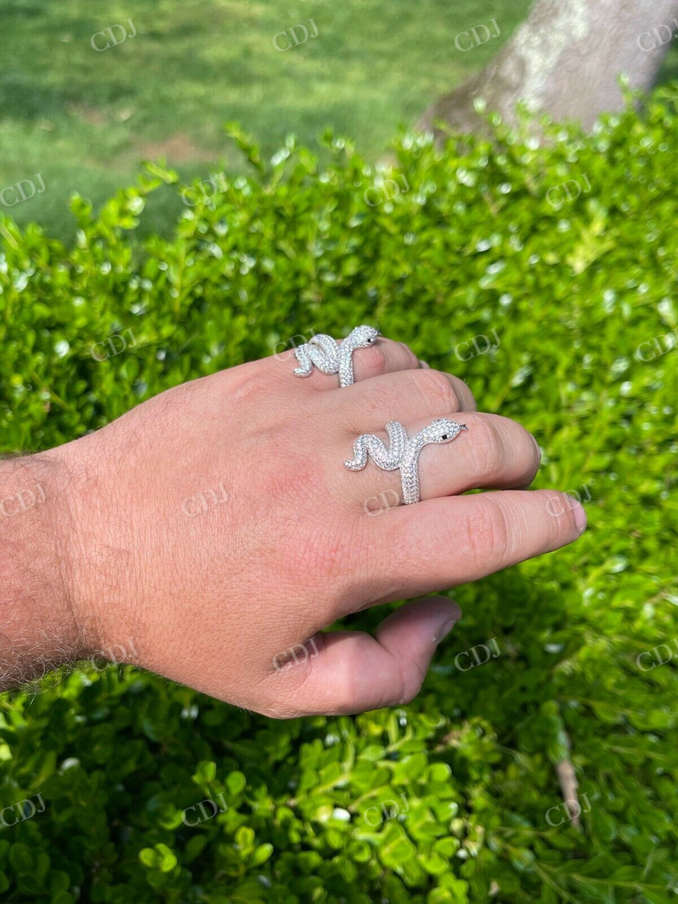 Snake Cobra Iced Diamond Ring  customdiamjewel   