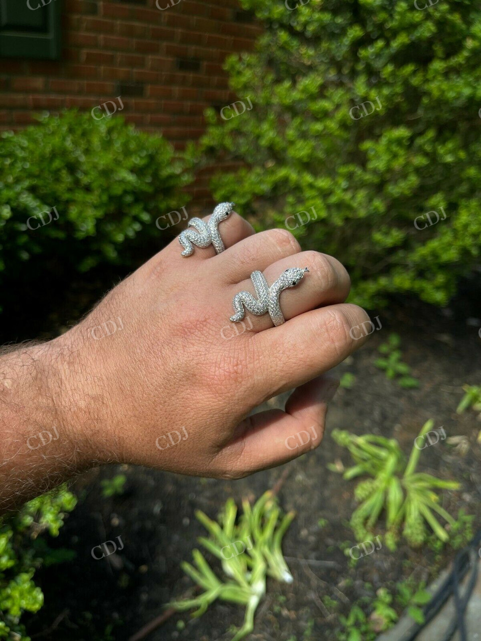Snake Cobra Iced Diamond Ring  customdiamjewel   