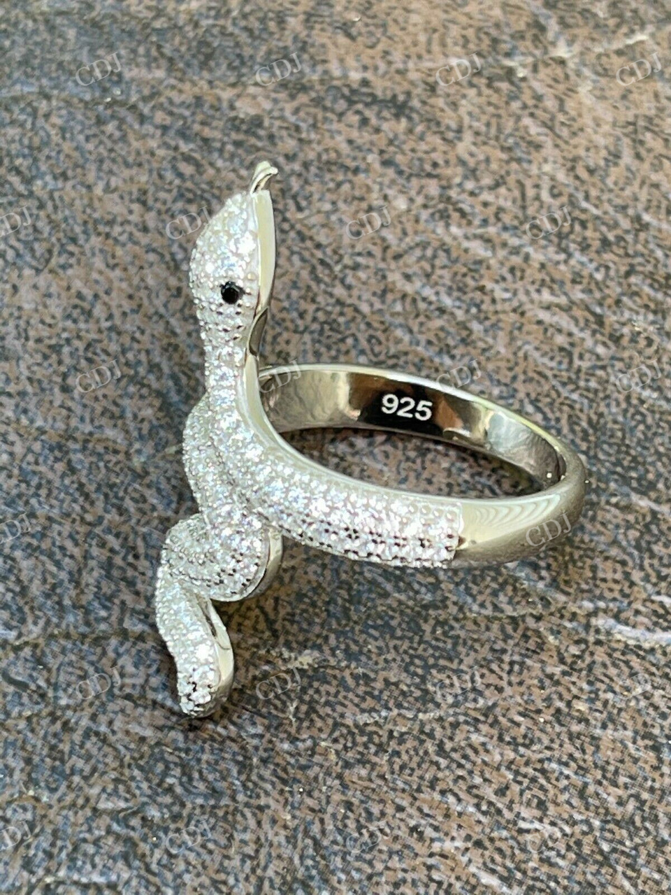 Snake Cobra Iced Diamond Ring  customdiamjewel   