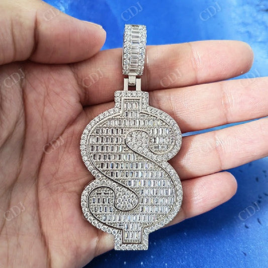 Hip Hop Diamond Doller Sign Pendant  CustomDiamJewel   