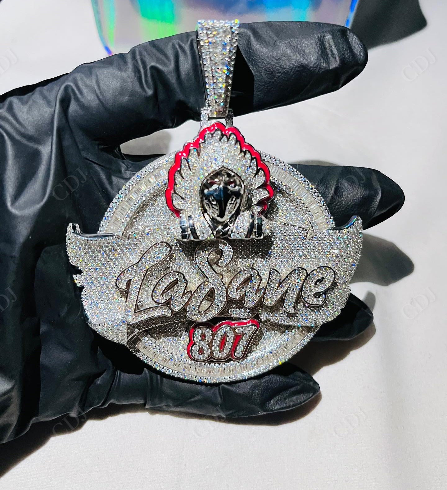 Multi Layered Customized Circle Pendant hip hop jewelry CustomDiamJewel   