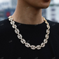 15MM Baguette Diamond Mariner Link Gold Chain hip hop jewelry CustomDiamJewel