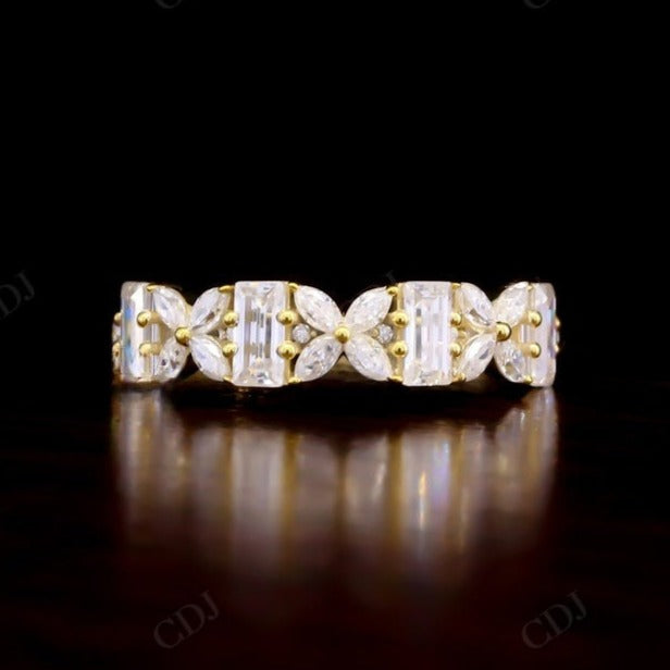 Half Eternity 1.36CTW Baguette lab Grown diamond Wedding Band  customdiamjewel   