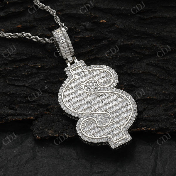 Hip Hop Diamond Doller Sign Pendant  CustomDiamJewel   