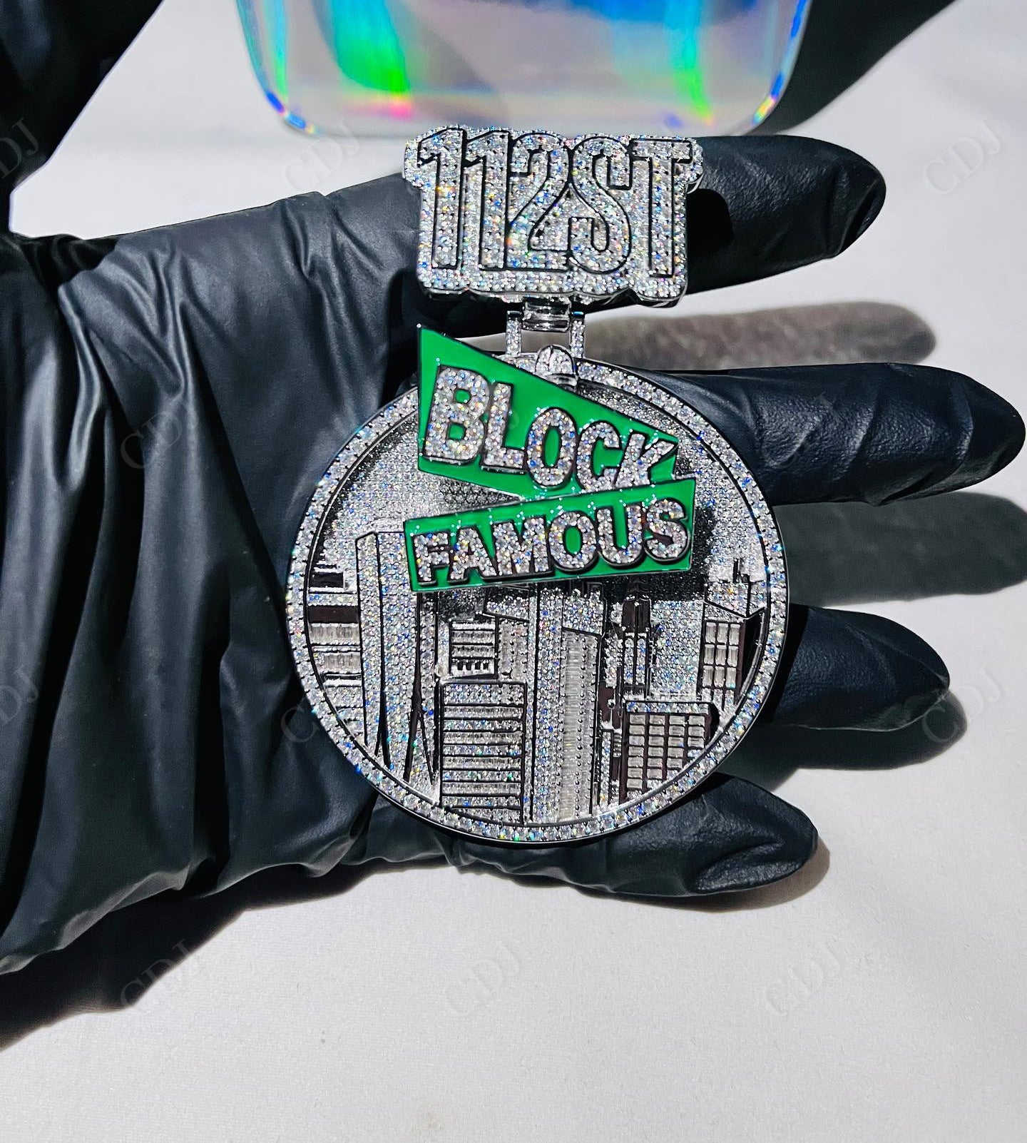 Multi Layered Customized Circle Pendant hip hop jewelry CustomDiamJewel   