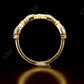 0.80CT Marquise and Baguette Real Diamond Wedding Band  customdiamjewel   