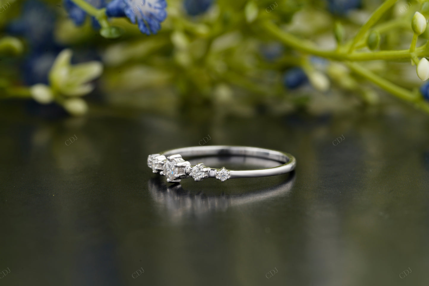 Lab-Grown Diamond Round Cluster Ring