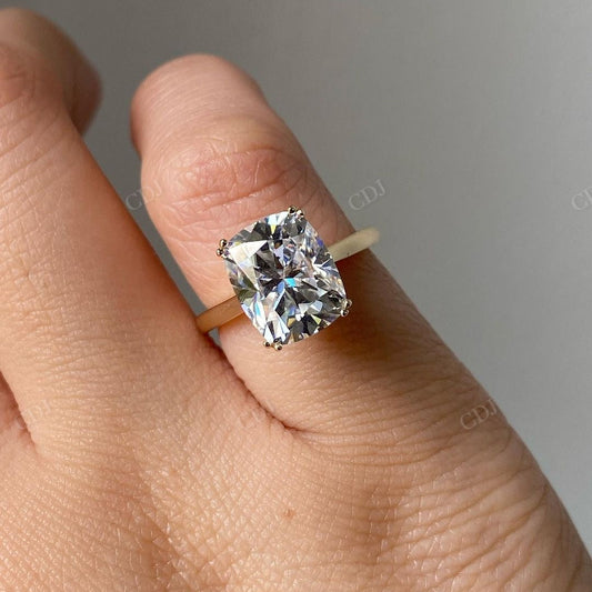 Elongated Cushion Cut Lab Grown Diamond Ring