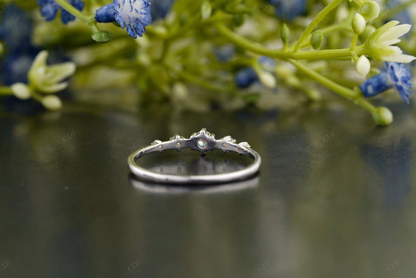 Lab-Grown Diamond Round Cluster Ring
