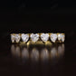 Heart Cut 1.40CTW Lab grown Diamond Wedding Band  customdiamjewel   