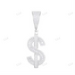 Dollar Sign Baguette Hip Hop Moissanite Pendant customdiamjewel