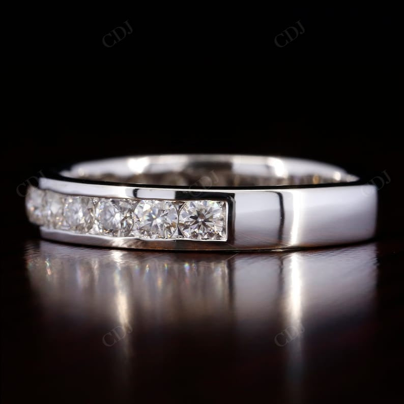 Channel Set Lab Grown Diamond 1.04CTW Wedding Band  customdiamjewel   