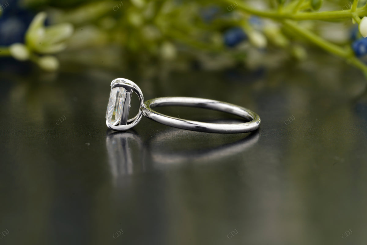 Elongated Cushion Lab Grown Diamond Ring customdiamjewel