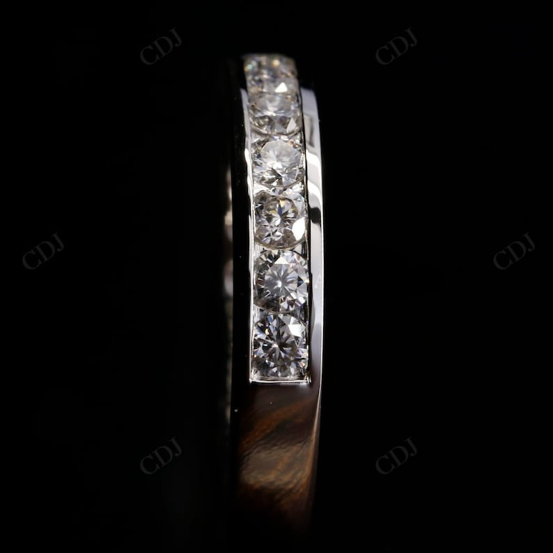 Channel Set Lab Grown Diamond 1.04CTW Wedding Band  customdiamjewel   