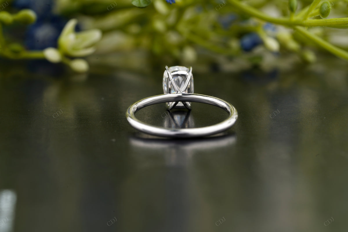 Elongated Cushion Lab Grown Diamond Ring customdiamjewel