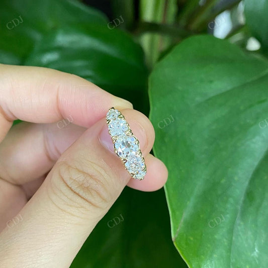 Old European Round Cut Lab Grown Diamond Band