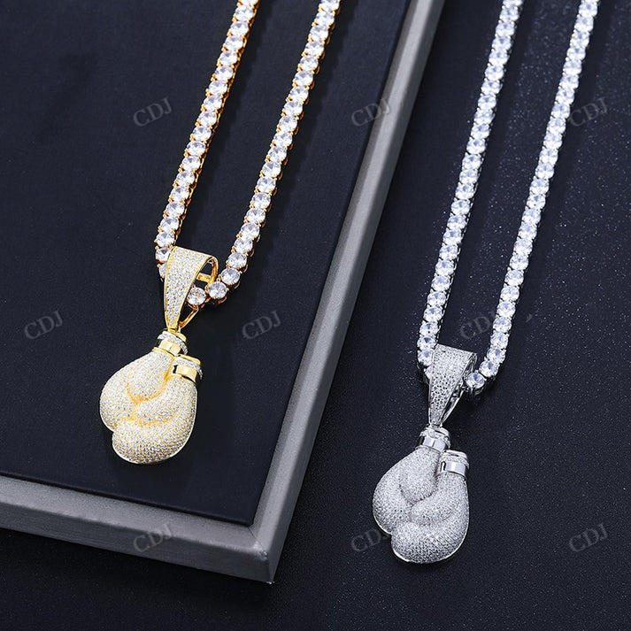 Boxing Gloves Moissanite Hip Hop Diamond Pendant For Men's customdiamjewel