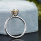 Champagne Oval Moissanite Diamond Ring