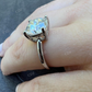 Real 1-3ct Real Moissanite Engagement Promise Ring  customdiamjewel   