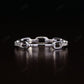 0.15Carat Open Link chain lab grown Wedding band  customdiamjewel 10KT White Gold VVS-EF