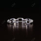 0.15CT Round Real Diamond Open Link Chain Wedding Band  customdiamjewel 10 KT Solid Gold White Gold VVS-EF