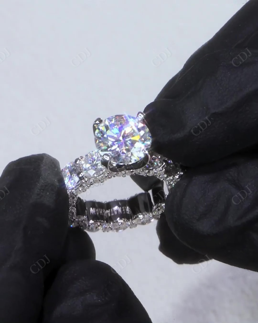 Customised White Gold Plated Hip Hop Ring hip hop jewelry CustomDiamJewel   