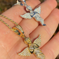 Angel Hip Hop Pendant Iced Diamond Gold Pendant  customdiamjewel   
