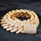 20mm Clustered Baguette Diamond Cuban Link Chain hip hop jewelry CustomDiamJewel