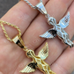 Angel Hip Hop Pendant Iced Diamond Gold Pendant  customdiamjewel   