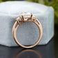 Cushion Lab-Grown Diamond Trilogy Ring customdiamjewel