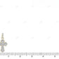1.7 Inch Two Tone Gold Leb Grown Diamond Gothic Cross Pendant Hip Hop Pendent CustomDiamJewel