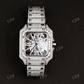 Iced Out Moissanite Skeleton Watch customdiamjewel