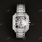 Iced Out Moissanite Skeleton Watch customdiamjewel