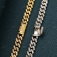 Iced Out 6MM Diamond White Gold Cuban Chain hip hop jewelry CustomDiamJewel