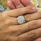 Iced Out 925 Sterling Sliver Moissanite Men's Ring Hip Hop Ring customdiamjewel