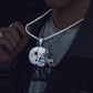 14k White Gold VVS Moissanite Cowboys Pendant hip hop jewelry CustomDiamJewel