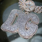 DG Letter Hip Hop Iced Out Customized Diamond Pendant hip hop jewelry customdiamjewel   