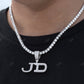 Best Price Full Ice Out Hip Hop Rapper Style Latter Pendant hip hop jewelry CustomDiamJewel