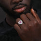 Hip Hop Customized Shield Signet Ring For Men's hip hop jewelry CustomDiamJewel