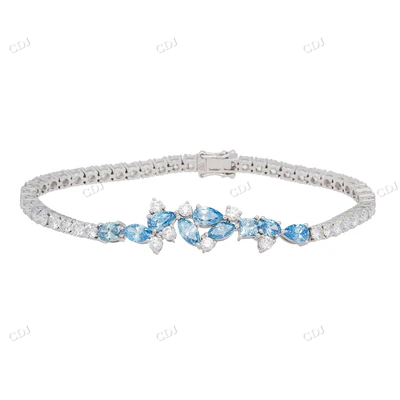 Latest Design Moissanite Diamond Tennis Bracelet hip hop jewelry CustomDiamJewel