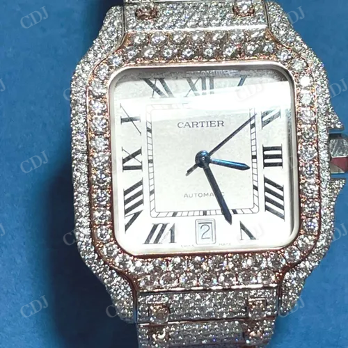 Top Quality Diamond Moissanite Modified Watch For Men customdiamjewel