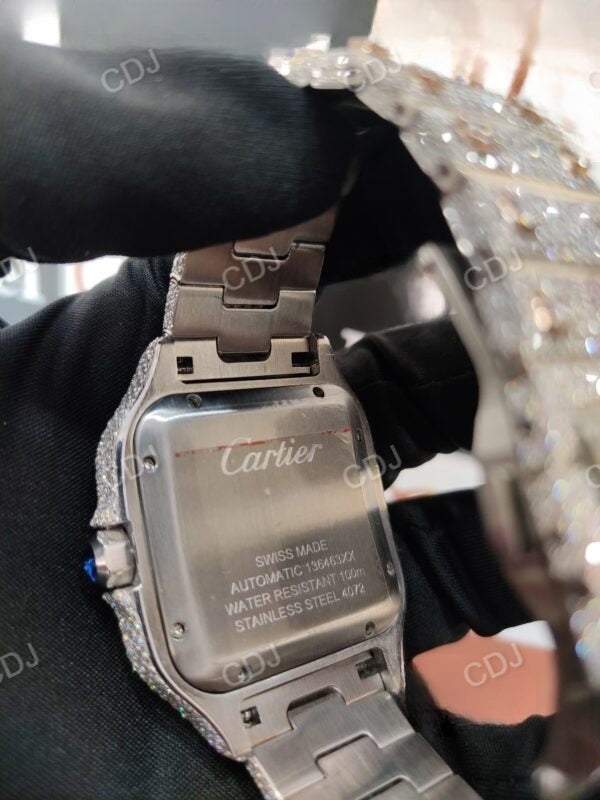 Cartier Automatic Movement Swiss Made Water Resistant Stainless Steel Watch For Men 25 to 28 Carats (Approx.)
