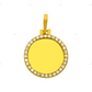 1.1 Inch Iced Out Circle Memory Pendant hip hop jewelry customdiamjewel